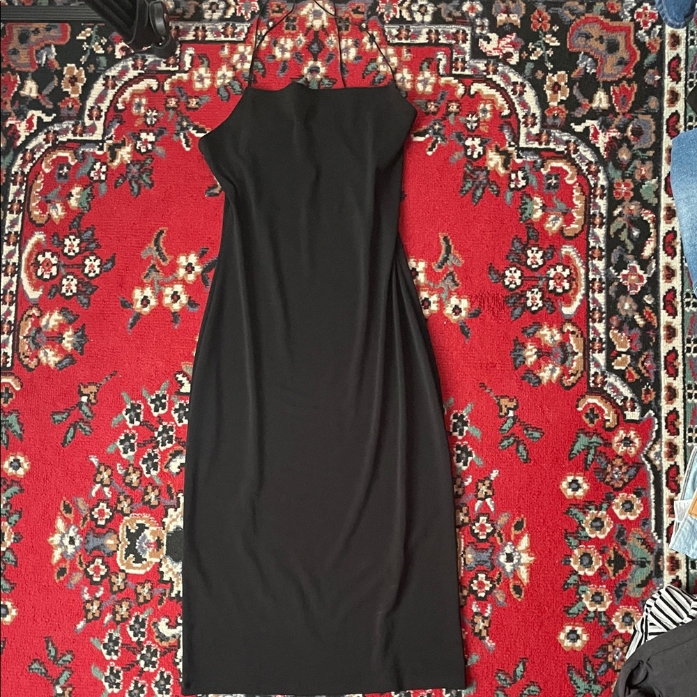 Forever 21 Black Midi Dress